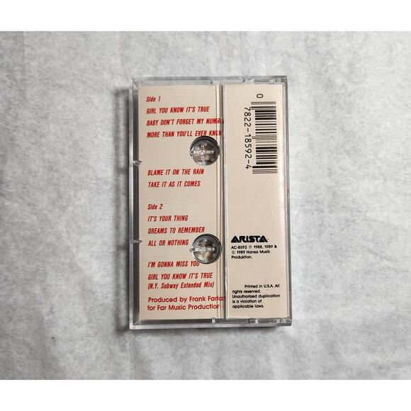 Milli Vanilli Girl You Know Its True Tested Cassette (Arista, 1988,1989) - Picture 2 of 6
